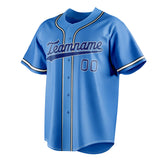 Custom Electric Blue & Navy Color Fan Baseball Jersey BB01240528JZ189