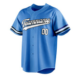 Custom Electric Blue & White Color Fan Baseball Jersey BB01240528JZ192