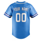 Custom Electric Blue & White Color Fan Baseball Jersey BB01240528JZ197