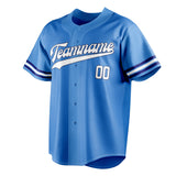 Custom Electric Blue & White Color Fan Baseball Jersey BB01240528JZ197