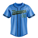 Custom Electric Blue & Navy Color Fan Baseball Jersey BB01240528JZ199