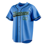 Custom Electric Blue & Navy Color Fan Baseball Jersey BB01240528JZ199