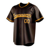 Custom Brown & Orange Color Fan Baseball Jersey BB01240528WX079