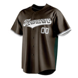 Custom Brown & White Color Fan Baseball Jersey BB01240528WX086