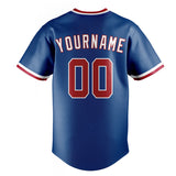 Custom Blue & Red Color Fan Baseball Jersey BB01240528WY050