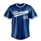 Custom Blue & White Color Fan Baseball Jersey BB01240528WY051