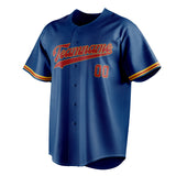 Custom Blue & Red Color Fan Baseball Jersey BB01240528WY052