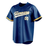 Custom Blue & White Color Fan Baseball Jersey BB01240528WY054