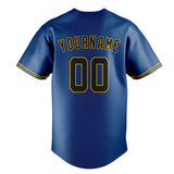 Custom Blue & Black Color Fan Baseball Jersey BB01240528WY055