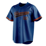 Custom Blue & Black Color Fan Baseball Jersey BB01240528WY056