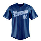 Custom Blue & Light Blue Color Fan Baseball Jersey BB01240528WY059