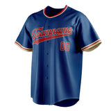 Custom Blue & Red Color Fan Baseball Jersey BB01240528WY060