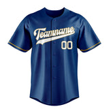 Custom Blue & White Color Fan Baseball Jersey BB01240528WY061