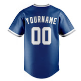 Custom Blue & White Color Fan Baseball Jersey BB01240528WY066