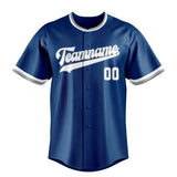 Custom Blue & White Color Fan Baseball Jersey BB01240528WY066