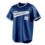 Custom Blue & White Color Fan Baseball Jersey BB01240528WY066