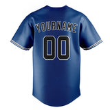 Custom Blue & Black Color Fan Baseball Jersey BB01240528WY068