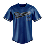 Custom Blue & Black Color Fan Baseball Jersey BB01240528WY068