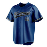 Custom Blue & Black Color Fan Baseball Jersey BB01240528WY068