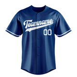 Custom Blue & White Color Fan Baseball Jersey BB01240528WY069