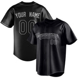 Custom Black & Gray Color Fan Baseball Jersey