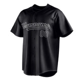 Custom Black & Gray Color Fan Baseball Jersey BB01240528YX187