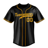 Custom Black & Gold Color Fan Baseball Jersey BB01240528YX190