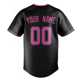 Custom Black & Pink Color Fan Baseball Jersey BB01240528YX193