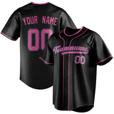 Custom Black & Pink Color Fan Baseball Jersey BB01240528YX193