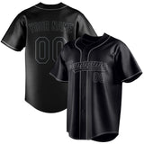 Custom Black & Gray Color Fan Baseball Jersey BB01240528YX194