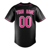 Custom Black & Pink Color Fan Baseball Jersey BB01240528YX196