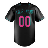 Custom Black & Teal Color Fan Baseball Jersey BB01240528YX197