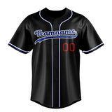 Custom Black & Royal Color Fan Baseball Jersey BB01240528YX199