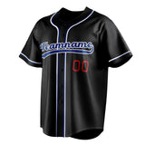 Custom Black & Royal Color Fan Baseball Jersey BB01240528YX199