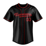 Custom Black & Red Color Fan Baseball Jersey BB01240528YX202