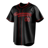 Custom Black & Red Color Fan Baseball Jersey BB01240528YX202