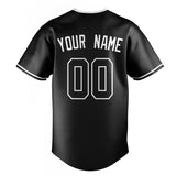 Custom Black & White Color Fan Baseball Jersey BB01240528YX203