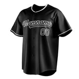 Custom Black & White Color Fan Baseball Jersey BB01240528YX203