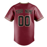 Custom Crimson & Black Color Fan Baseball Jersey BB01240529CK146