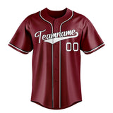 Custom Crimson & White Color Fan Baseball Jersey BB01240529CK151