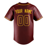 Custom Crimson & Gold Color Fan Baseball Jersey BB01240529CK154