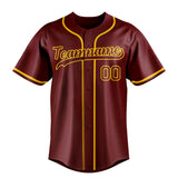 Custom Crimson & Gold Color Fan Baseball Jersey BB01240529CK154