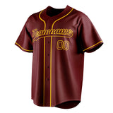 Custom Crimson & Gold Color Fan Baseball Jersey BB01240529CK154