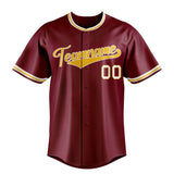 Custom Crimson & White Color Fan Baseball Jersey BB01240529CK162