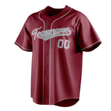 Custom Crimson & Gray Color Fan Baseball Jersey BB01240529CK163