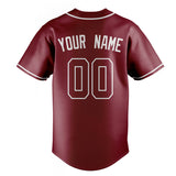 Custom Crimson & Gray Color Fan Baseball Jersey BB01240529CK164