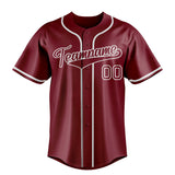 Custom Crimson & Gray Color Fan Baseball Jersey BB01240529CK164