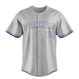 Custom Gray & Royal Color Fan Baseball Jersey BB01240529JZ146