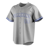 Custom Gray & Royal Color Fan Baseball Jersey BB01240529JZ146