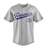 Custom Gray & Royal Color Fan Baseball Jersey BB01240529JZ147